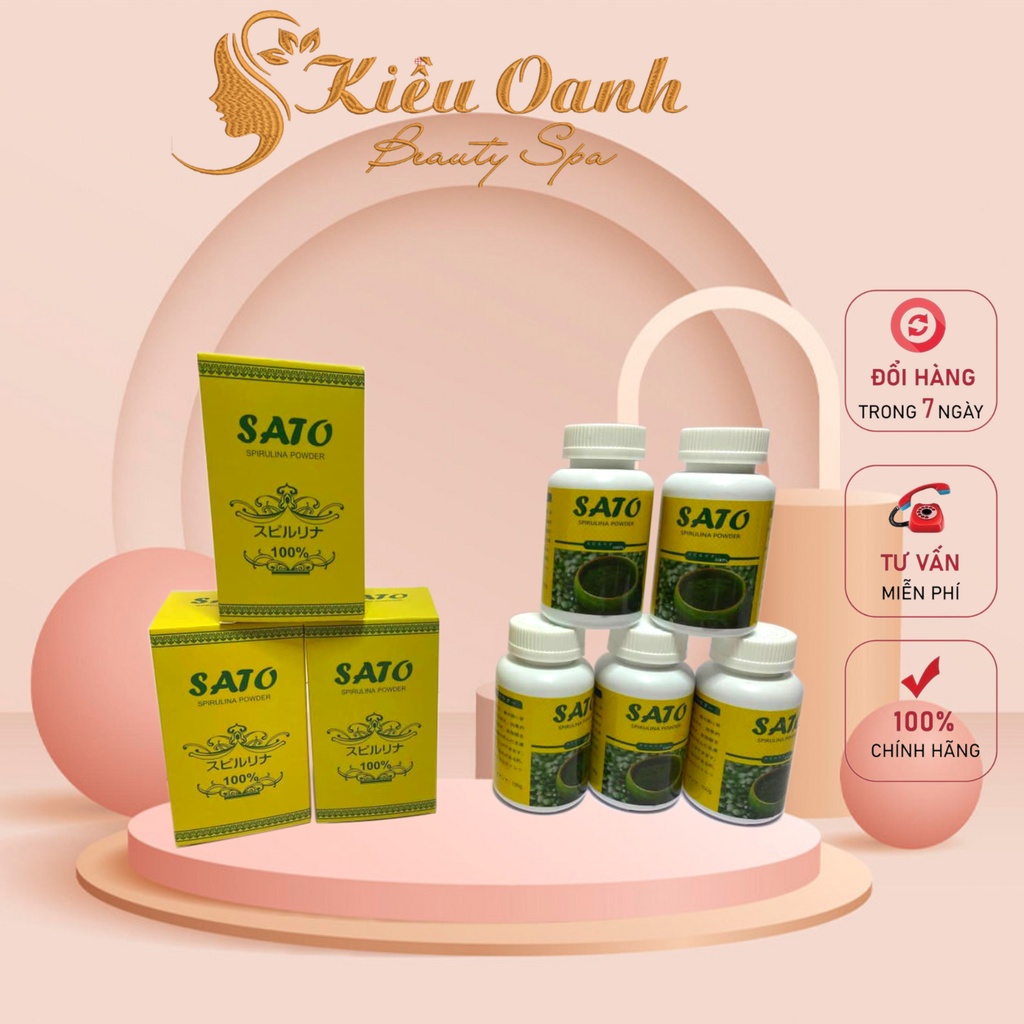 Tảo bột Sato chuyên dùng để cấy trắng sáng da mặt trong Spa và thẩm mỹ viện 2023