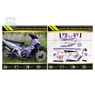 TEM RỜI SATRIA 2000 MẪU CỜ PHỐI TÍM TRẮNG