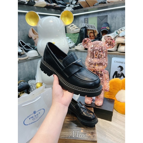 Giày slipon pra da ds da lì, bóng đế đúc fullbox mã 1936