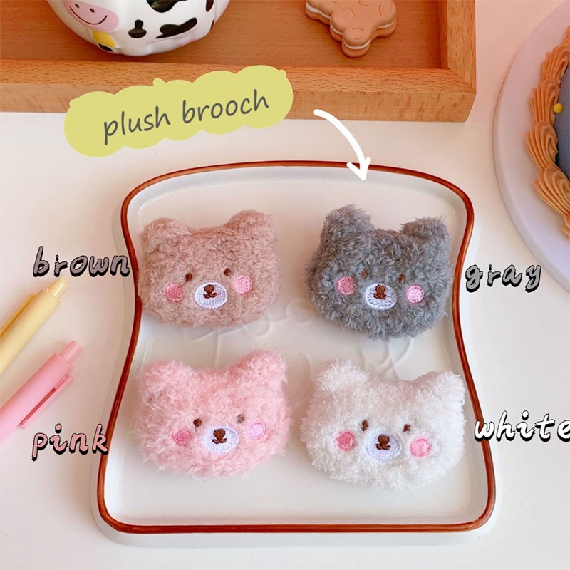 Ghim Cài Áo Hình Gấu Nhồi Bông Dễ Thương