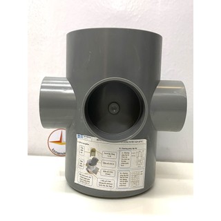 Gom nước thoát sàn 114-90-60-60-60 nhựa pvc
