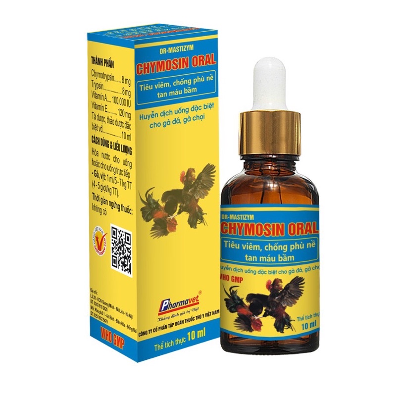 Tan bầm tím Chymocin Oral