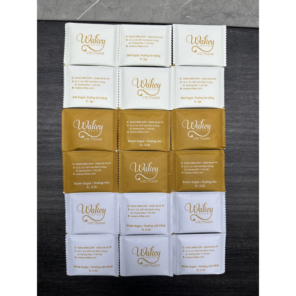 Đường Que - Đường Nâu WAKEYCOFFEE 6g