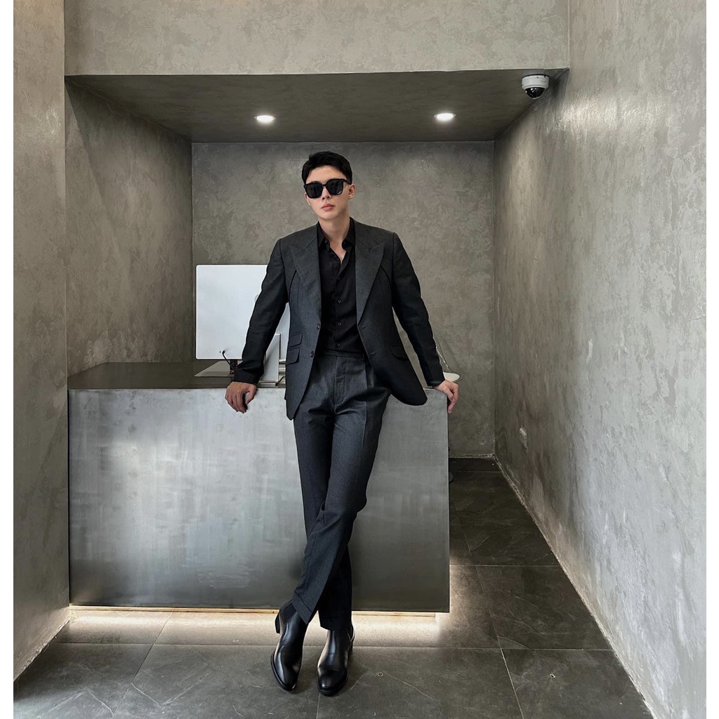 The Dakana Classic Chelsesa Boots Giày Bốt Nam Cơ Bản Da Bò Nhập Khẩu Nguyên Tấm Đế Khâu Thủ Công 3cm