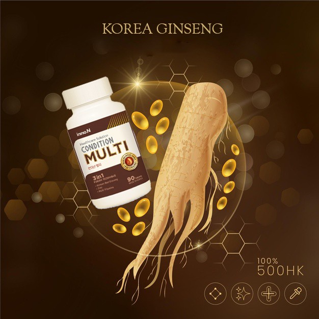 Viên uống Condition Multi - Bổ Sung Hồng Sâm, Vitamin và Khoáng Chất, Tăng Đề Kháng, Đẹp Da