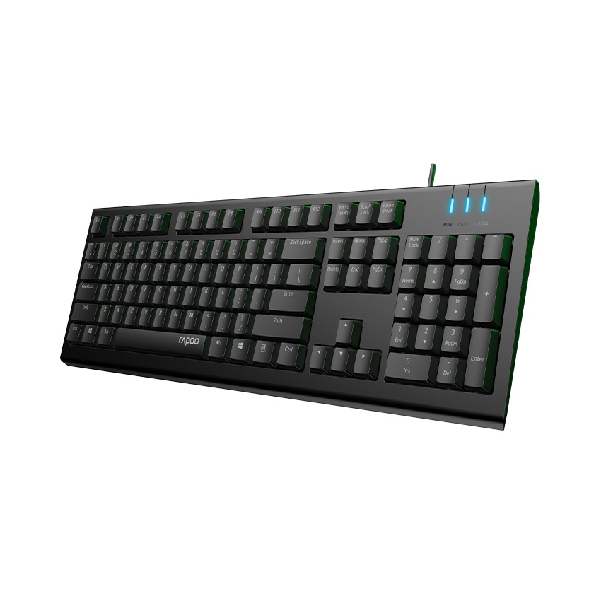 Bàn phím có dây Rapoo NK1800 đen