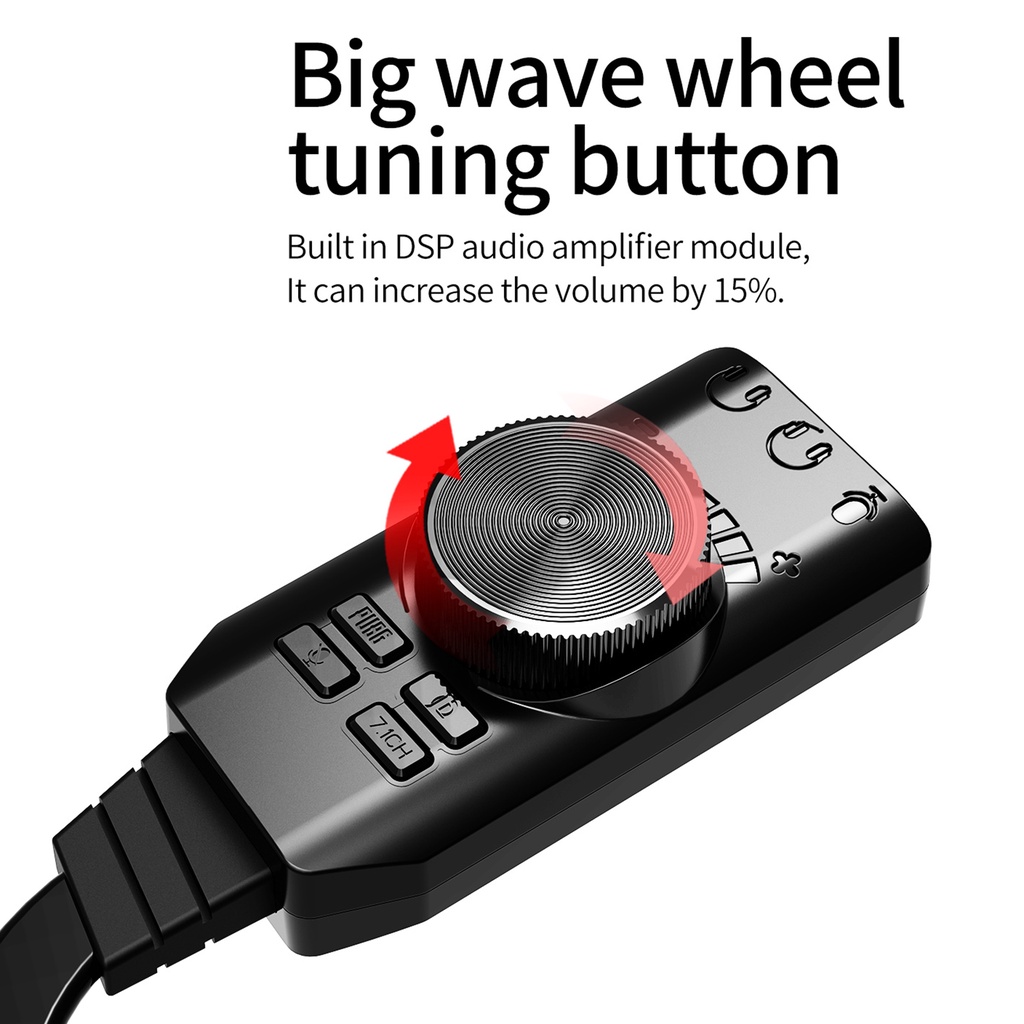 Thẻ Âm Thanh Nổi GS3 USB2.0 7.1 Chất Lượng Cao