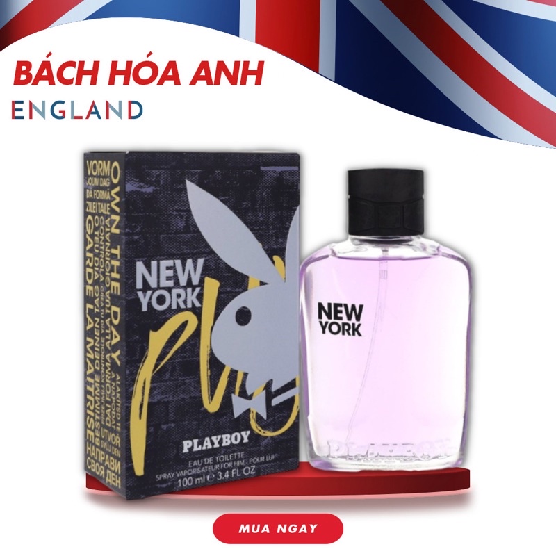 Nước hoa nam PLAYBOY NEW YORK for Men 100 ml Chính hãng