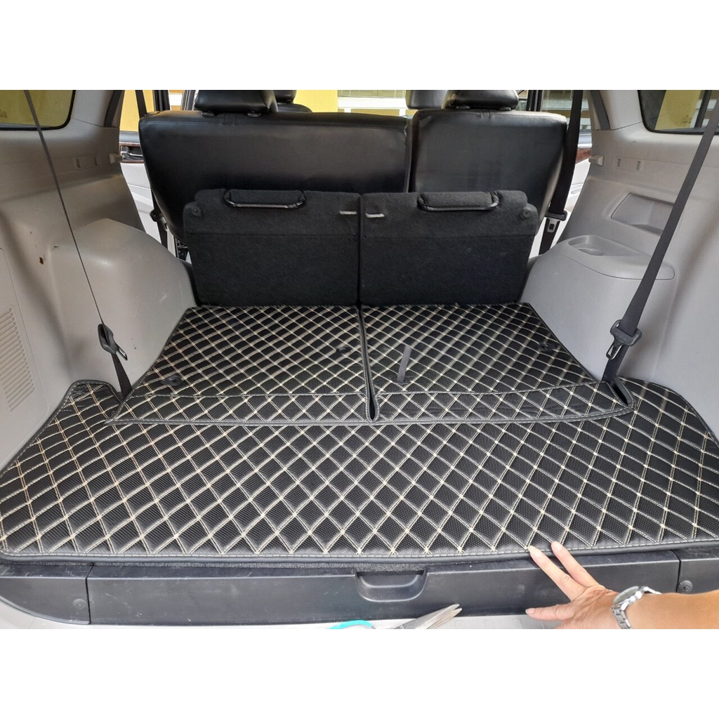 Thảm lót cốp kèm lưng ghế cho Mitsubishi Pajero Sport 2018-2022 (khách ib rõ đời xe bản 4x2 hay 4x4 giúp shop nhé)