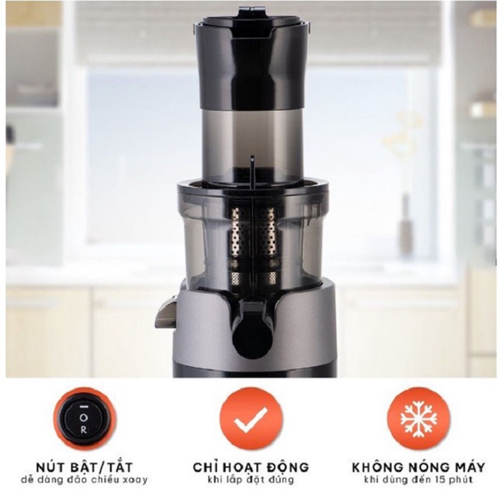 Máy Ép Chậm Kaisa Villa KV-ME28, Máy Ép Nguyên Quả, Máy Làm Sữa Đậu Nành, Làm Kem Đa Năng