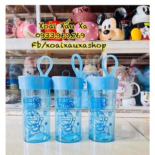 Bình ly nước uống nhựa hình Doraemon đáng yêu