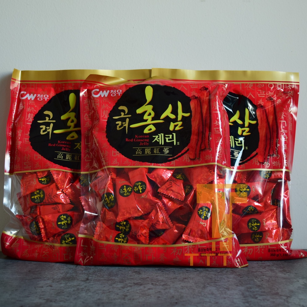 Kẹo dẻo hồng sâm CW Hàn Quốc - 350g - HSD 2024