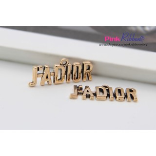 Set 2c - Charm chữ J-@-Ɗl0Ʀ dùng trang trí may mặc, phụ kiện thời trang, phụ liệu may mặc, phụ kiện tóc, DIY