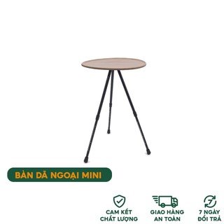 Bàn Ba Chân Mini Có thể Gấp Gọn Đi cắm trại ,Dã Ngoại ,Vân Gỗ rất bền và tiện lợi