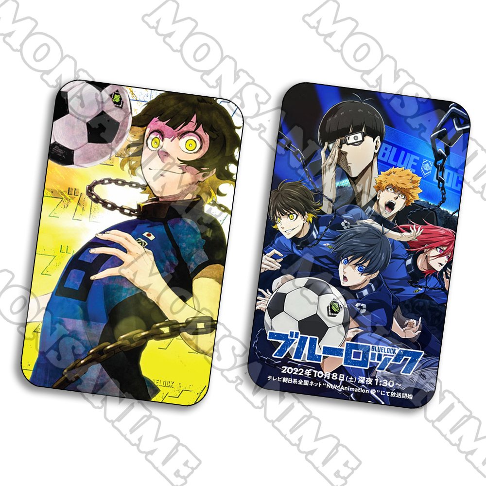 Ảnh card bo góc in hình BLUE LOCK Tiề n đạo số 1 ver Vệt màu thẻ bo viền 5*8cm anime chibi sưu tầm 1 tấm