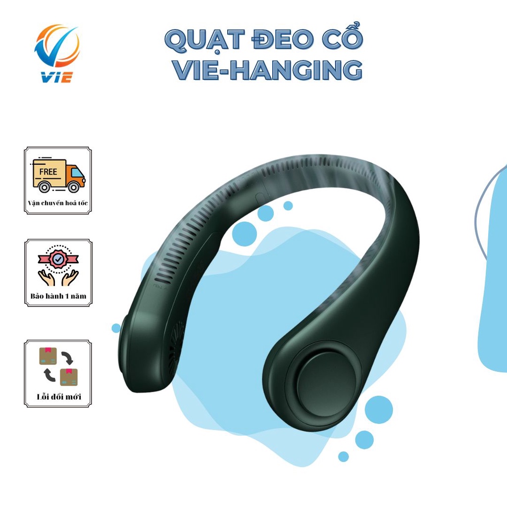 Quạt đeo cổ Vie-Hanging neck fan mới nhất mùa hè 2022