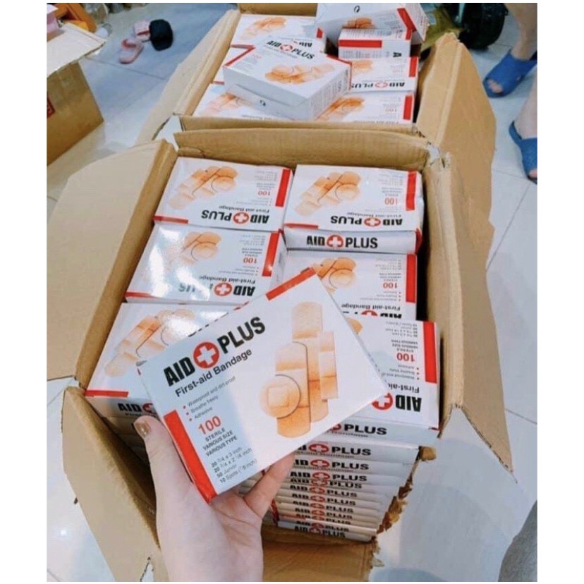 Hộp 100 băng gâu cá nhân các kích thước