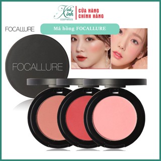  Phấn má hồng FOCALLURE  hộp đen  trang điểm tự nhiên 11 màu tùy chọn 3.5g 