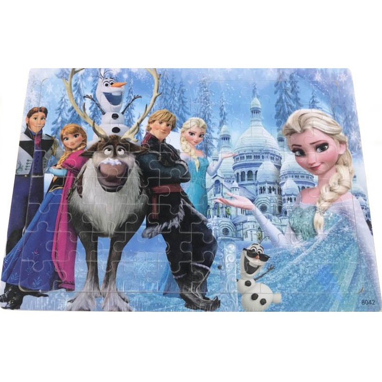 Xếp hình công chúa Elsa 9 16 40 60 80 100 Mảnh ,Ghép Hình cho bé gái, Đồ Chơi Giáo Dục