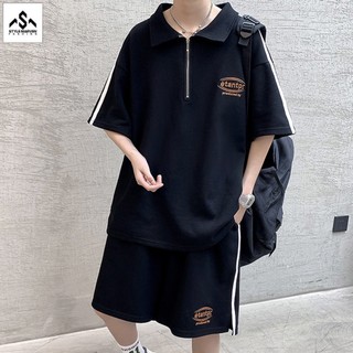 Bộ Đồ Nam Mùa Hè Áo Cộc Tay Form Rộng Hot Trend 2024 STYLE MARVEN - SET NAM 008C