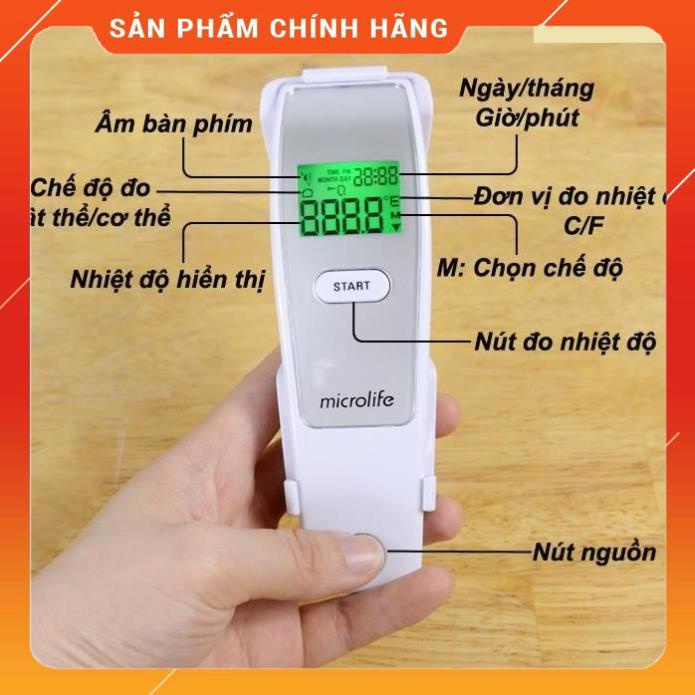 Nhiệt kế hồng ngoại đo Trán Microlife FR1MF1