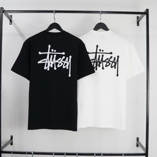 Áo thun Stussy phối hình in basic form rộng tay lỡ cực đẹp, Áo Phông Unisex Nam Nữ chất liệu cotton