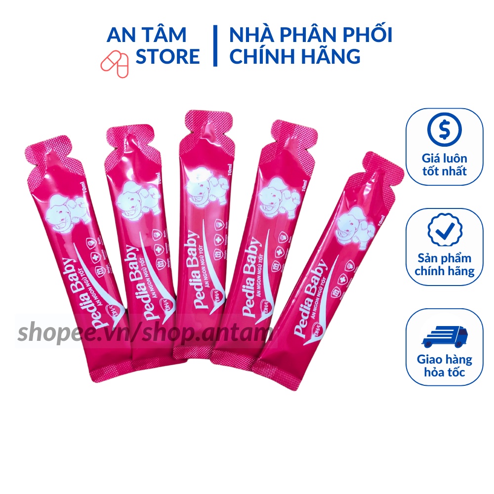 Siro tăng cường sức đề kháng cho bé PEDIA BABY ăn ngon ngủ tốt - Kích thích tiêu hóa giúp bé tăng cân