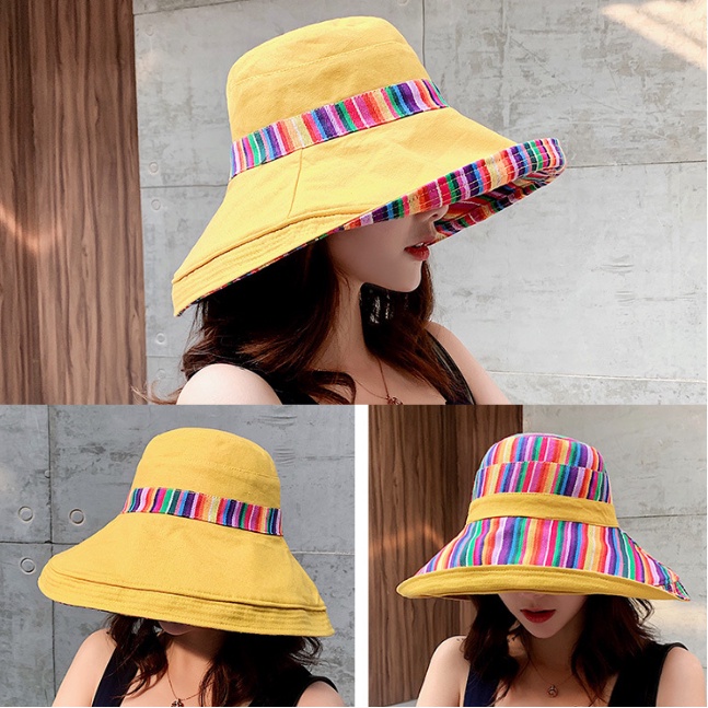 Mũ chống nắng rộng vành nữ đa năng. Mũ vành rộng thời trang chống nắng. Nón chống nắng rộng vành nữ