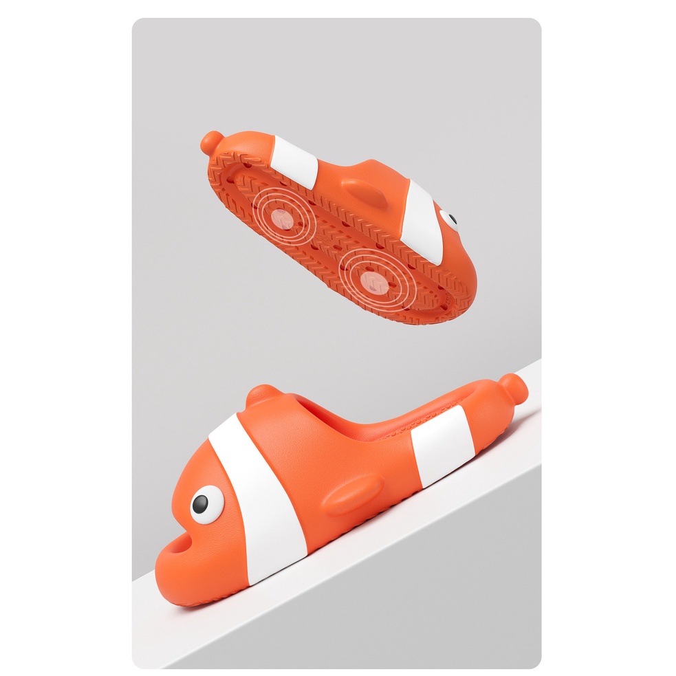 Dép quai ngang cho mẹ và bé hoạ tiết Cá Nemo cực dễ thương đi siêu êm chân phong cách thời trang ulzzang Hàn Quốc TH-23