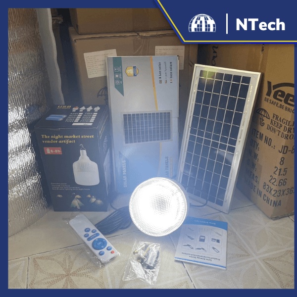 Đèn bulb năng lượng mặt trời NT-LB60 - Cao cấp hãng Solar Light 100% - Bảo hành 1 năm