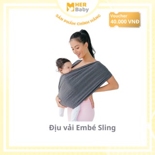 Địu Vải Em Bé Sling Dòng Flex Và Flex Plus chịu lực lên đến 20Kg Đủ Màu Cho Bé Từ 0 Đến 24 Tháng Tuổi - Herbaby