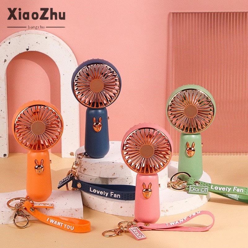 xiaozhubangchu Quạt mini sạc usb Cầm Tay Tiện Lợi