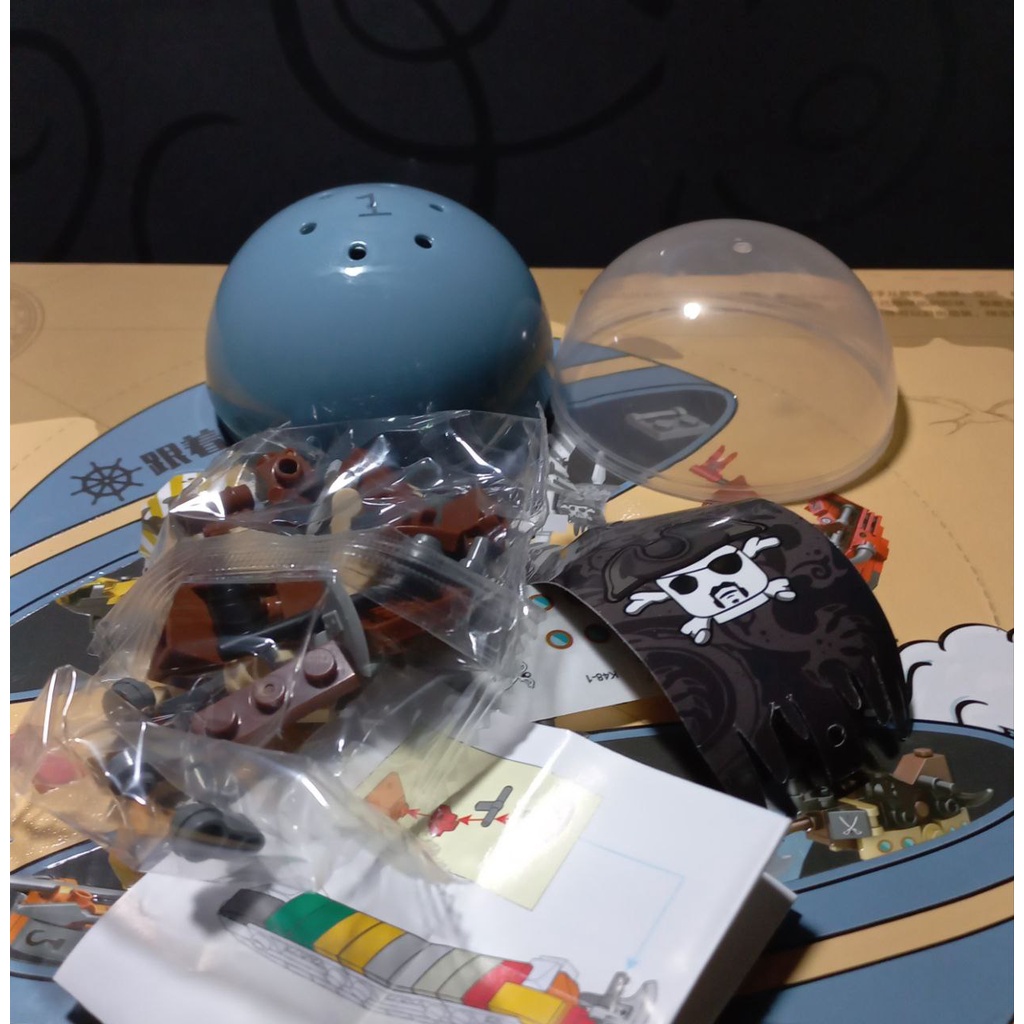 07012 Đồ Chơi Giáo Dục Lắp Ghép Thuyền Hải Tặc, Lego Ghép Hình 6in1 Hộp Quả Trứng