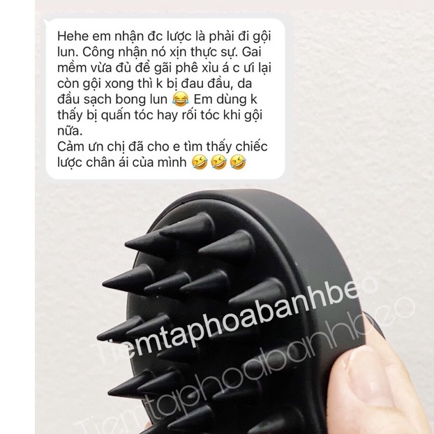 Lược Gội Đầu gãi gàu làm sạch chân tóc Nard Hair Scalp Brush