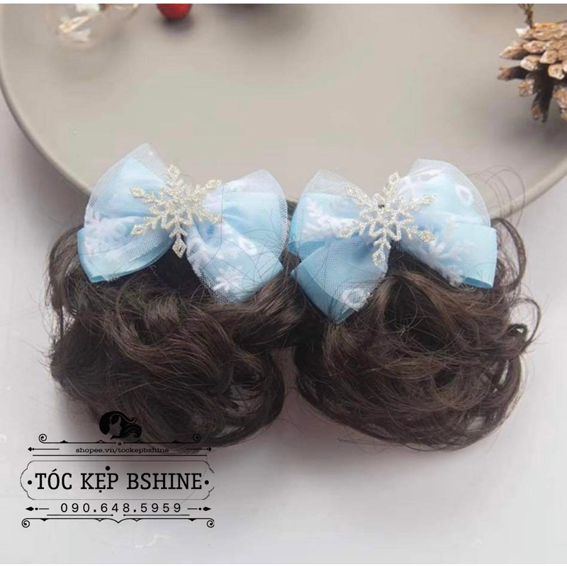 Kẹp tóc nơ xinh tóc giả cho bé gái MẪU MỚI NHẤT - Hàng xuất Hàn