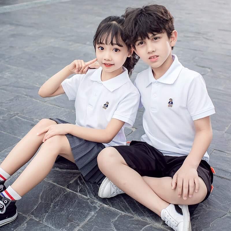 Áo polo cotton cho bé trai và gái