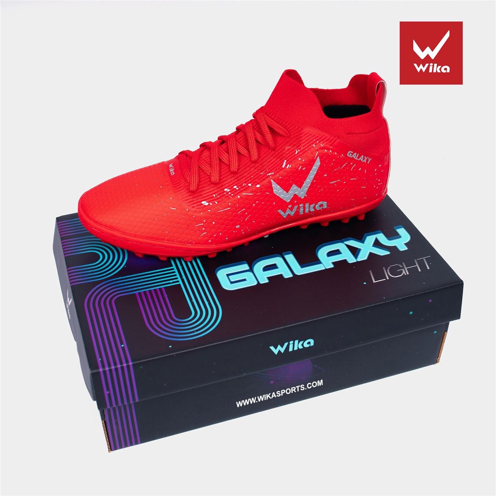 Giày đá bóng Wika Galaxy Light Đỏ 2023, giày bóng đá đẹp