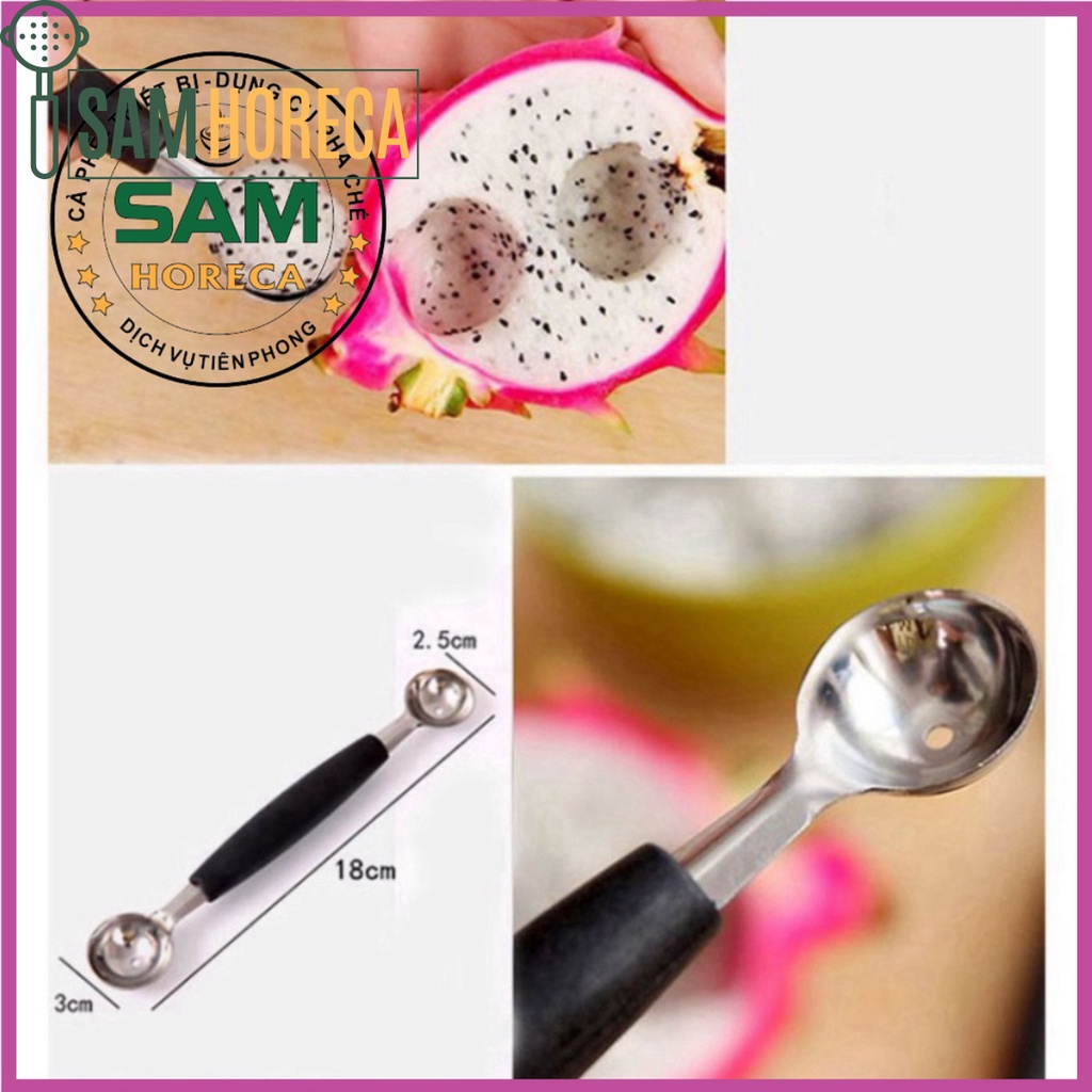 Muỗng 2 Đầu Múc Rau Câu 3D