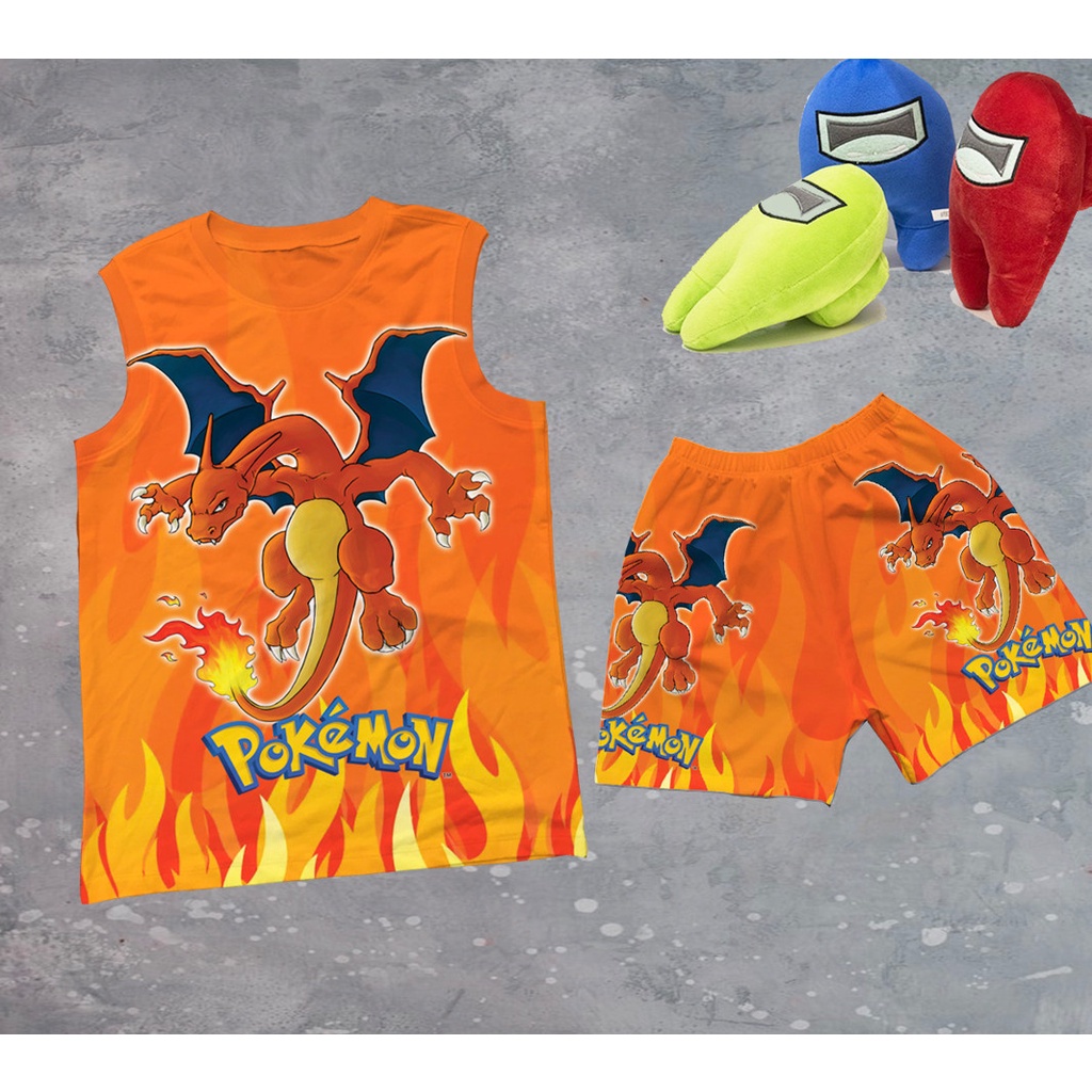 Quần ao bé trai hình Pokemon chất thun lạnh thái cao cấp mềm mại in 3D 10-60kg SUSHI KIDS