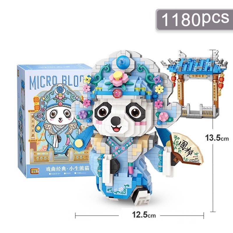 Đồ chơi lắp ráp mô hình nhân vật kinh kịch Opera linh thú-8101-9265