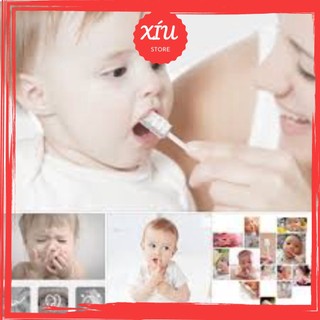 Que tưa lưỡi, rơ lưỡi hộp 30 que vệ sinh cho bé