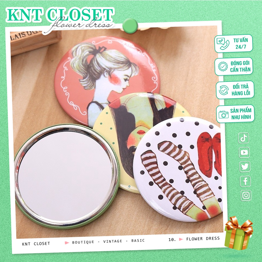 Gương mini dễ thương Hàn Quôc