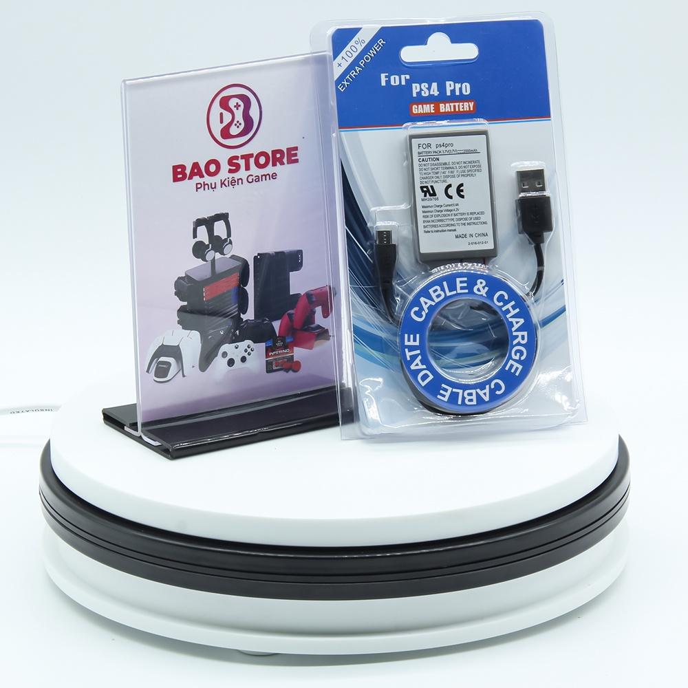 Pin Luckyx cho tay cầm chơi game Ps4 kèm cáp sạc Usb l 3.7v 2000mah