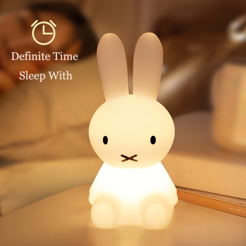 Đèn Ngủ Để Bàn 3D Hình Miffy Dễ Thương Bảo Vệ Mắt Có Thể Sạc Lại