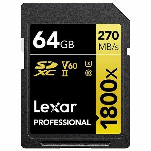 Thẻ nhớ Lexar SDXC Professional UHS-II 1800x V60 64GB 128GB 256GB, video HD 4K, tốc độ 280MB/s cho máy ảnh, máy quay