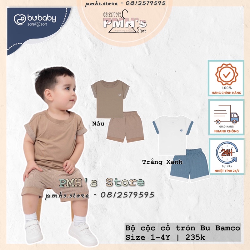 Bộ cổ tròn cộc tay Bu hè 2023