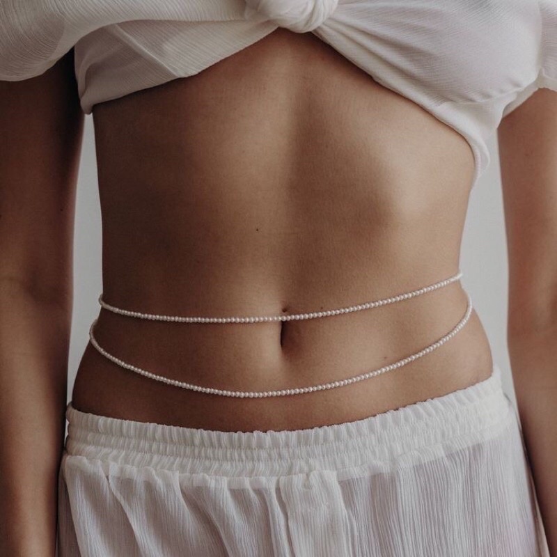 Body Chain Dây Đeo Eo  Hạt Cườm Handmade Cá Tính