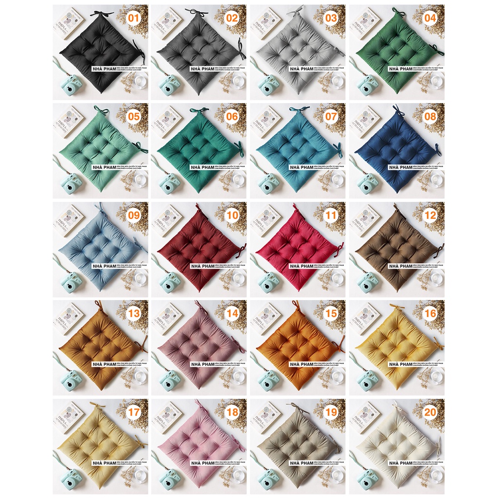 Đệm Vuông Ngồi Bệt Vải NHUNG