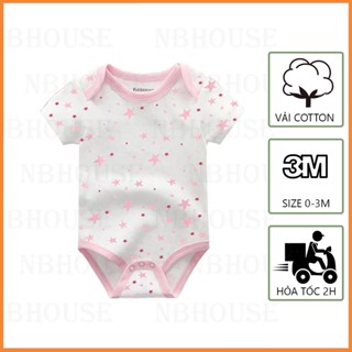 Bộ đồ bodysuit liền thân cho bé gái sơ sinh từ 0-12 tháng tuổi
