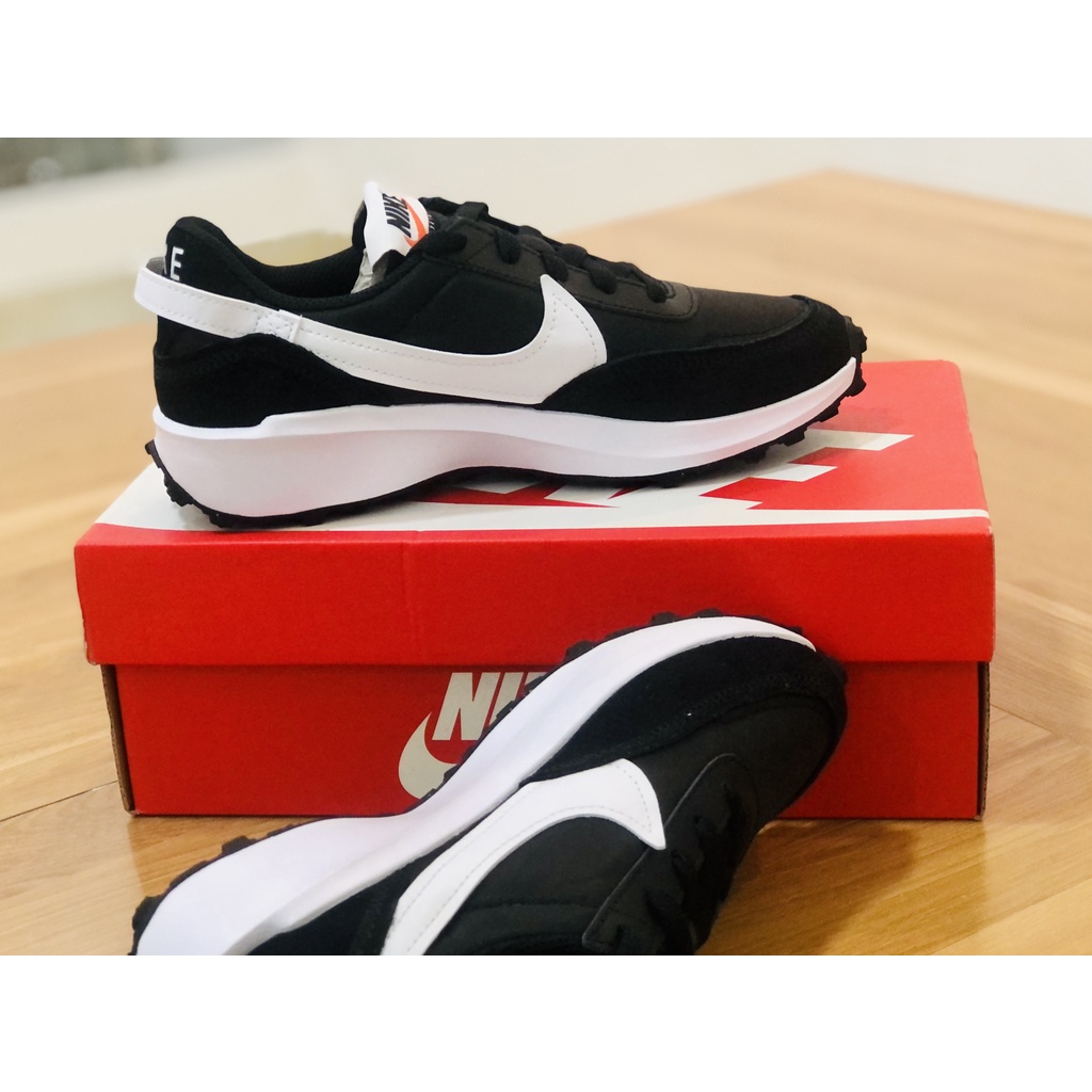 👟Giày Sneaker WMNS NIKE WAFFLE DEBUT Màu đen Nữ Đế dày DH9523-002